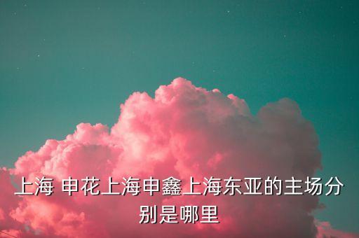 上海 申花上海申鑫上海東亞的主場分別是哪里