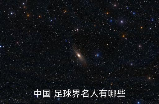 中國(guó) 足球界名人有哪些