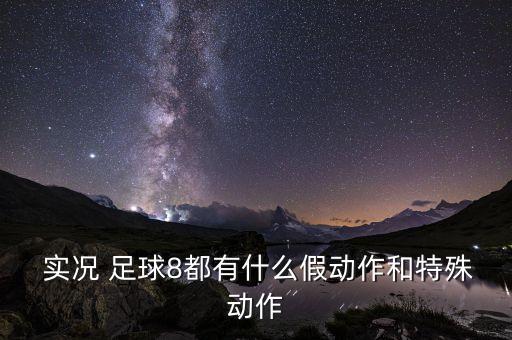  實況 足球8都有什么假動作和特殊動作