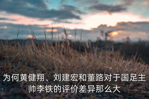 為何黃健翔、劉建宏和董路對于國足主帥李鐵的評價差異那么大